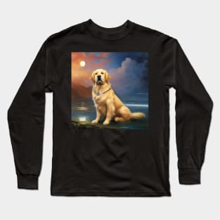 Cute Golden Retriever Long Sleeve T-Shirt